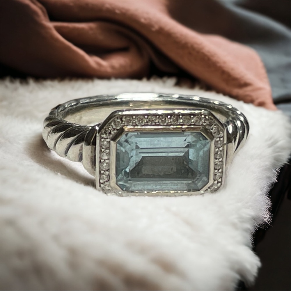 David Yuman Blue Topaz Novella Ring